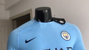 2017 2018 Manchester City home player version jersey 