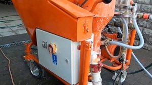 Штукатурная станция PFT G4 (проверка на воде)