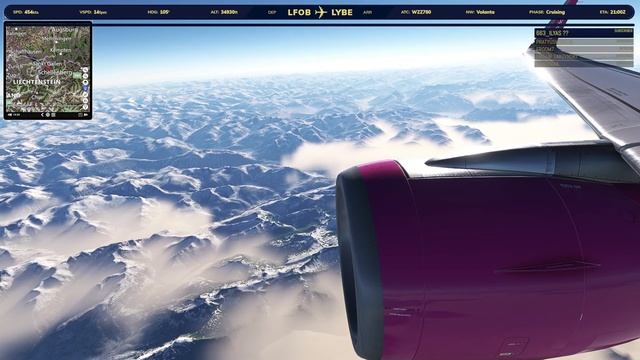 MSFS | Paris Beuvais - Belgrade | Wizz Air Horizon A321 | VATSIM смотреть онлайн