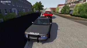 Crazy American Police Chases #2 - BeamNG.Drive