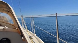 Перегон яхты в одиночку #2 .На яхте вышел из Нюнесхамна  Аллегро 27, штиль.