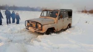 Нива и Уаз в снегу! OFFROAD зимой