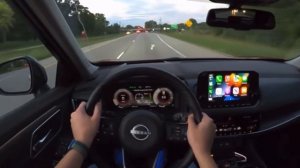 2022 Nissan X-trail Platinum 3 Cylinder - POV Night Drive ?? #nissan #نيسان
