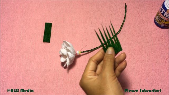 Easy diy Origami lisianthus paper flower/crepe paper flower making step by step/craft paper tutoria