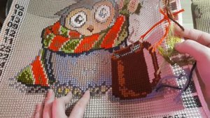 Вышивка крестом: Обзор набора для вышивки подушки от Collection D'Art