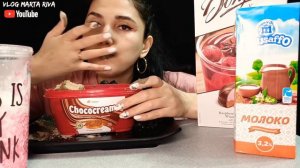 ASMR|MUKBANG|SHORTBREAD WITH CREAM
