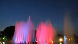 Поющий и танцующий фонтан в Москве/ Singing and dancing fountain in Moscow