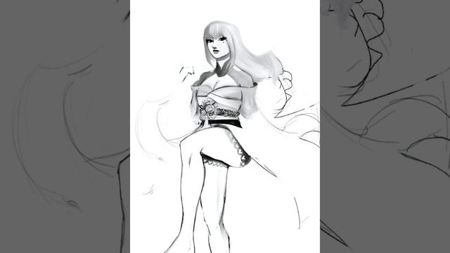 Рисую Сегун Райден из геншина ?? смотреть онлайн