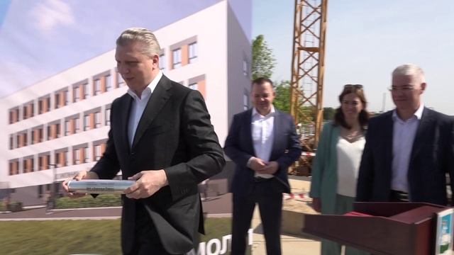 Закладка капсулы в строительство поликлиники в Заречье