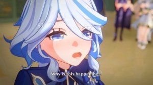 Furina plays rock paper scissors | Crying Furina X Aqua Konosuba