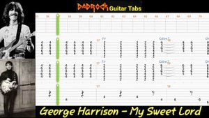 My Sweet Lord - George Harrison - Acoustic Guitar + Bass TABS Lesson