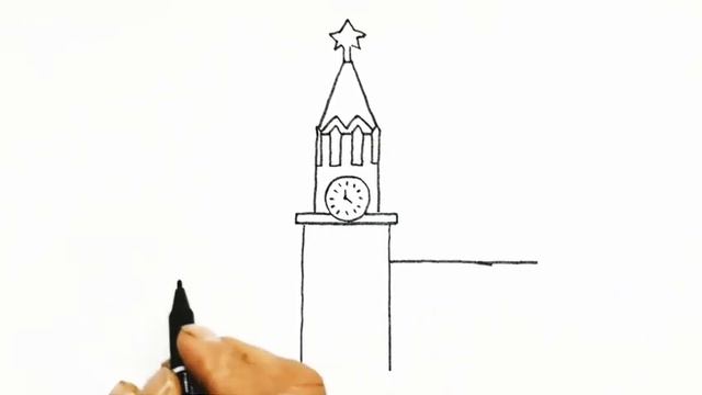 Как нарисовать Кремиль. смотреть онлайн