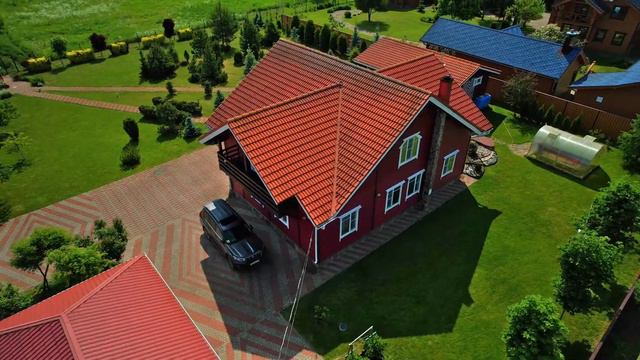 Аэросъёмка загородного дома и участка в СНТ Светлое. смотреть онлайн