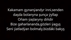 Syke dali ft Selbi Tuwakgylyjowa-Gelay (Aydym sozleri) 2017