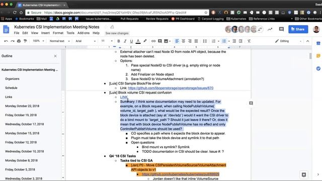 Kubernetes SIG Storage - CSI Implementation Workgroup 20181022 смотреть онлайн