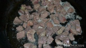 Спагетти с мясом и овощами