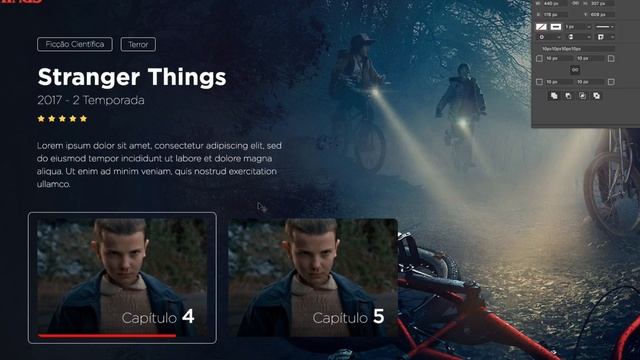 Speed Art - Stranger Things Page | UI Design - Photoshop CC смотреть онлайн