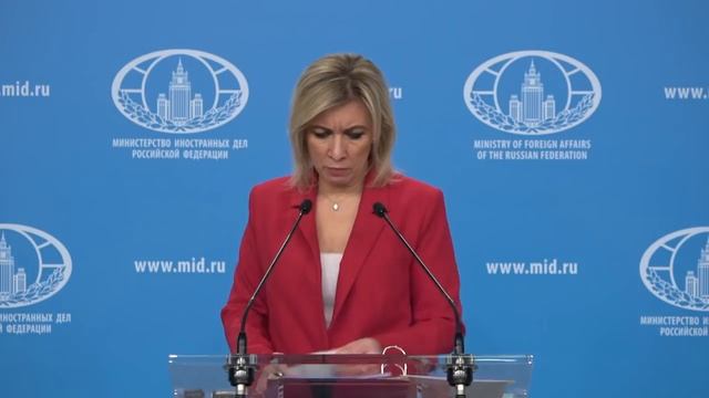 briefing by Maria Zakharova on March 29, 2022.