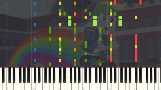 Run to Break Free - MLP:EQG - Synthesia [Piano Cover] смотреть онлайн
