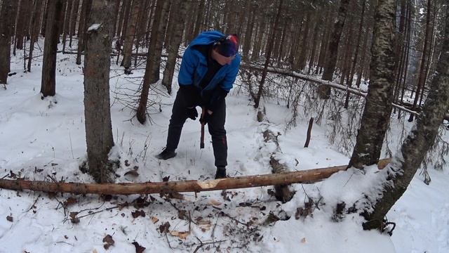 Шалаш в зимнем лесу?♂️?❄ Вторая серия смотреть онлайн