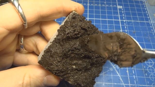 МОКРАЯ ГРЯЗЬ (без смолы!) на диораме. Как сделать землю для диорамы? Mud for realistic diorama