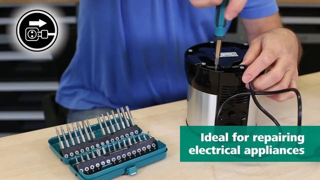 wolfcraft 1386000 Отвертка с насадками для электротехники в кейсе смотреть онлайн