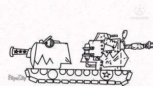 Как нарисовать танк гибрид кв 44,кв 45, карл 44