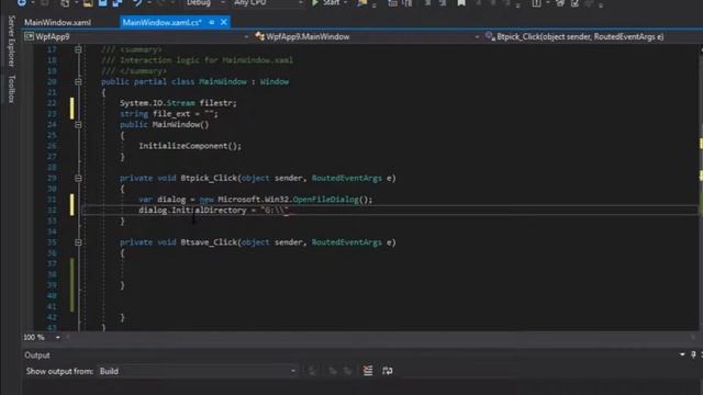 Get started with WPF part 10: pick file