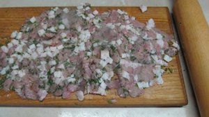 Свиные рубленные котлеты с капустой