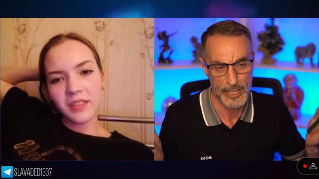 Дядя Слава и интересная девушка из Украины. #дядяслава #чатрулетка  #нарезки