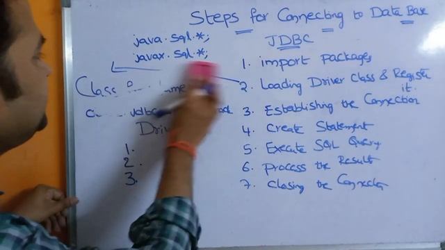JDBC STEPS FOR CONNECTING TO DATA BASE || STEPS FOR JAVA DATA BASE CONNECTIVITY || WEB TECHNOLOGIES