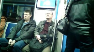 Москва. В метро. метро ВДНХ-Китай-город-Пушкинская.