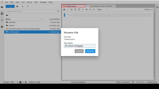 Introduction to Jupyter Lab смотреть онлайн
