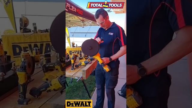 Unreleased Dewalt grinder demo at Total Tools Bathurst #totaltools #dewalt #tools