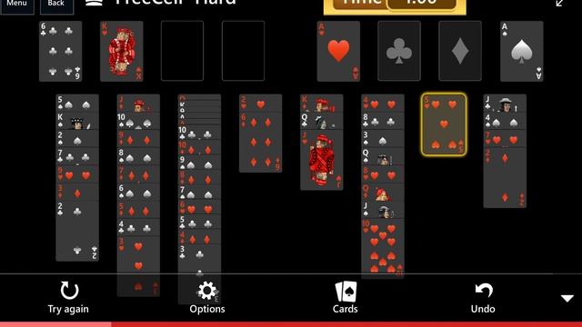 Star Club\Solitaire Dark\FreeCell: #2 FreeCell - Hard - Play the 5♥ to the Foundation смотреть онлайн