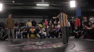 JUST A BATTLE Vol.8 POPPING BEGINNERS 1/4 Sabyrzhan Vs. Orynbek Vs. Arina