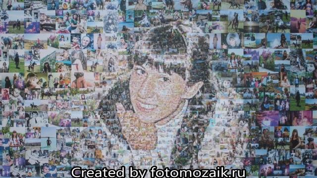 Фотомозаика -портреты на холсте. Наши работы. смотреть онлайн
