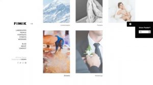 Finnik - Minimal WordPress Theme for Photographers