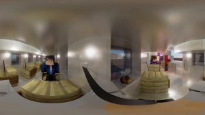 360° VR - Plane Crash (Minecraft Animation)