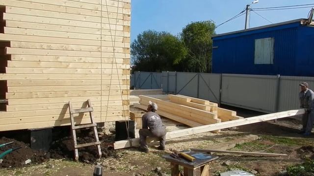 125-22 - Подъем профилированного бруса на втором этаже смотреть онлайн