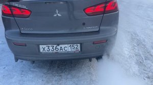 Сварили выхлоп на Mitsubishi Lancer X