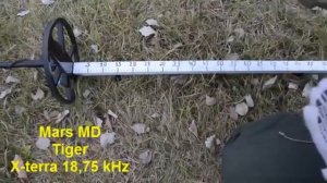 Катушка Mars Tiger для Minelab Х-TERRA 705: Тест по воздуху / Проф-Искатель