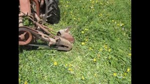 Трактор косить люцерну