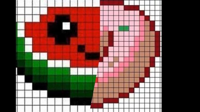 ЛУЧШИЕ схемы в мире рисунков по клеточкам для новичков смотреть онлайн