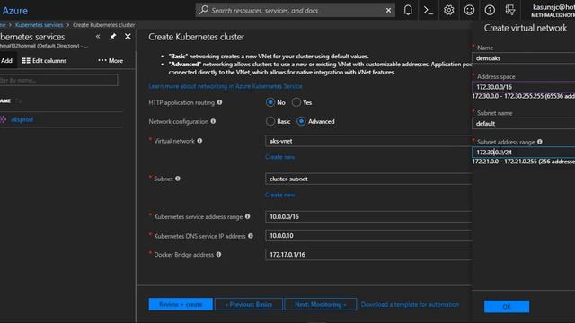 Create Kubernetes Service in Azure (New) смотреть онлайн