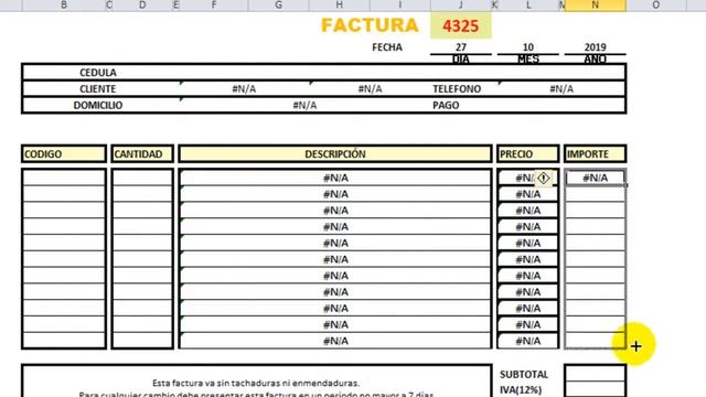 FACTURA ? en EXCEL CON todas las FÓRMULAS смотреть онлайн