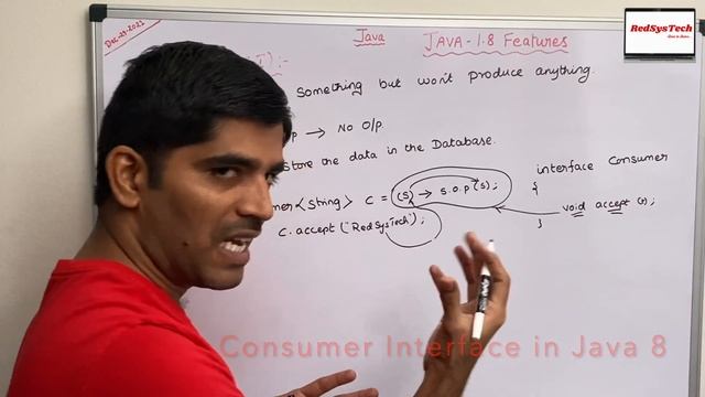 # 163 Consumer Interface in Java with Examples | Consumer | java consumer | java 8| java| RedSysTec