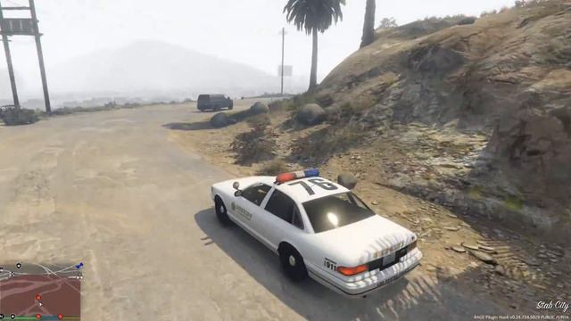 Grand Theft Auto V (PC) - Police road block early version смотреть онлайн