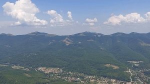 Горы Кавказа. Панорама Кавказского хребта в Геленджике