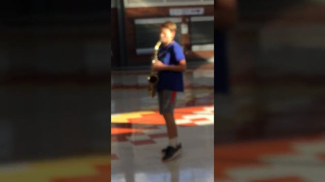 Band Kid Dramatically Plays "Careless Whisper" on Saxophone